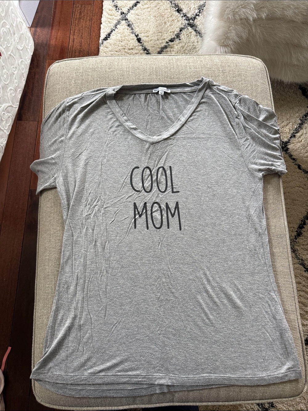 Grey 'COOL MOM' Graphic Tee